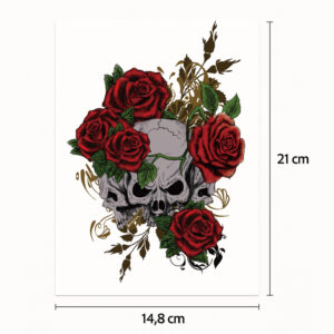 Tatouage demi-sleeve Bouclier de roses