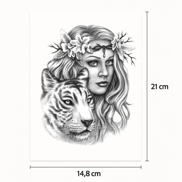 Tatouage demi-sleeve La Belle et la Bête