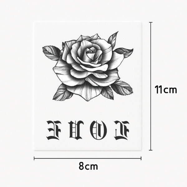 Tatouage main/doigt rose classique