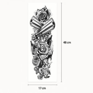 Tatouage sleeve Far West