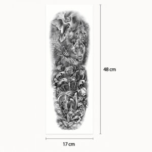Tatouage sleeve paisible