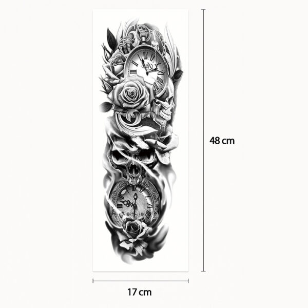 Tatouage sleeve temps mortel