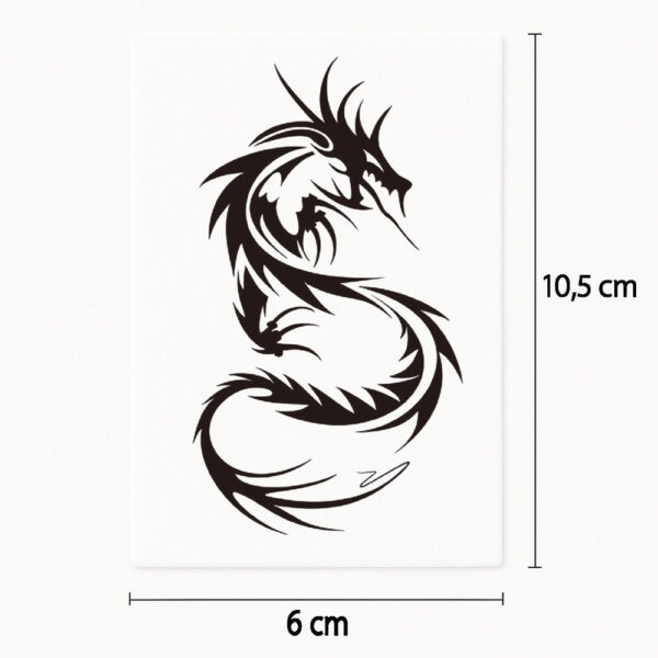 Tatouage dragon noir