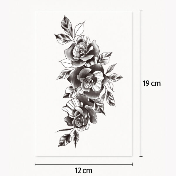 Tatouage rose épurée