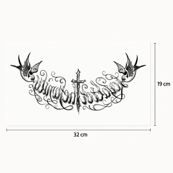 Tatouage poitrine oiseaux en vol